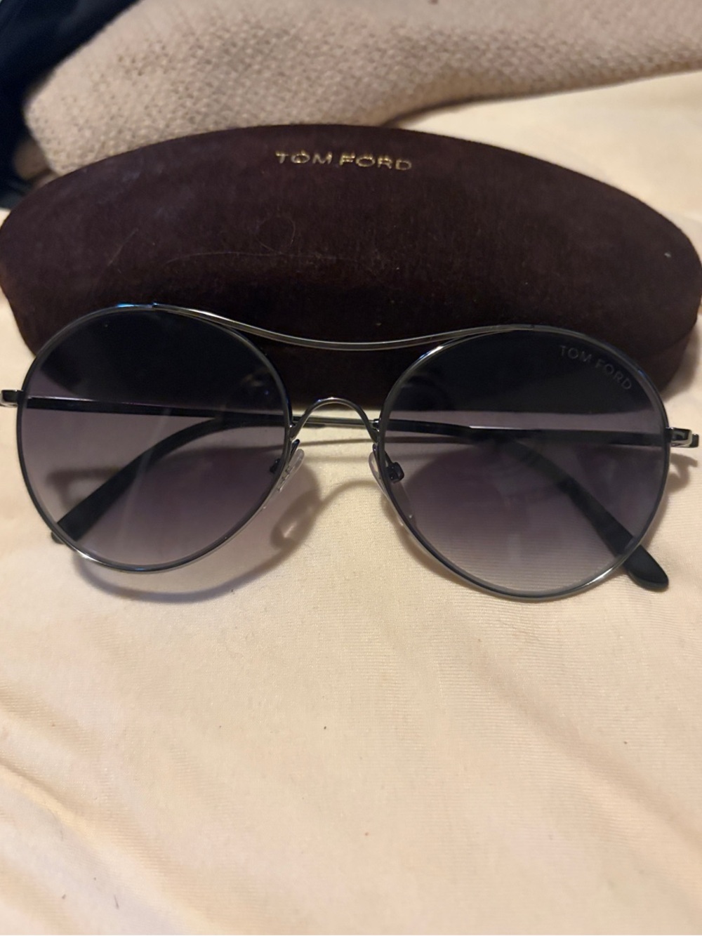 Tom Ford claude Sunglasses in Black with Dark Lenses T145